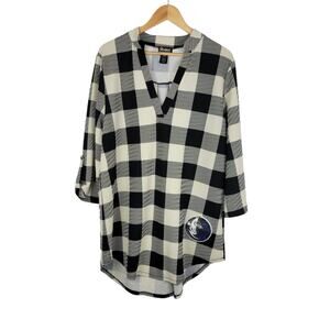 Gameday Couture Dallas Mavericks Buffalo Plaid Tunic XXL